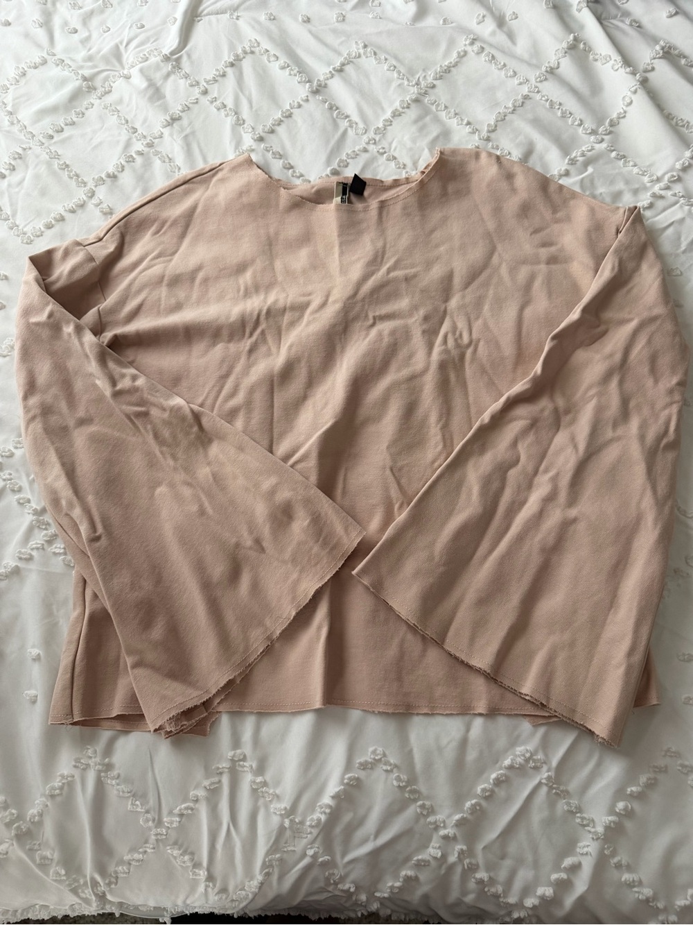 Topshop Long Sleeve Top with Open Back